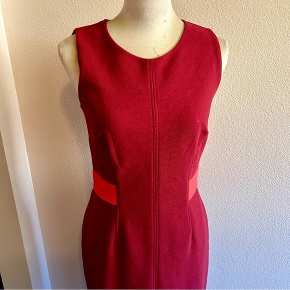 Boden body con dress knit fabric sz 6’ rust red good condition - Picture 2 of 6